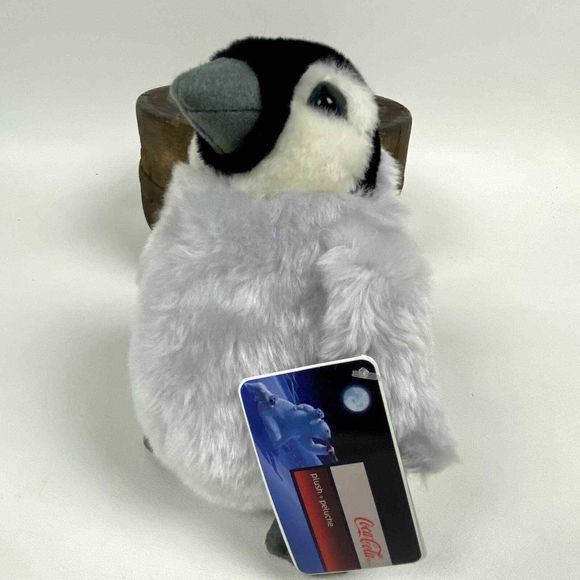 Plush Stuffed Animal Baby Penguin 8.5" by Best Play Coca-Cola 2007 Original Tag - Picture 2 of 10